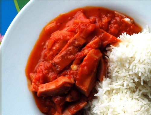 Korv Stroganoff med falukorv Korv Stroganoff med falukorv